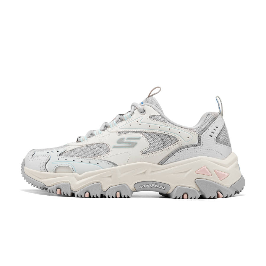 Skechers D'LITES Hiker Grip Abrasion Resistant Grip Abrasion Resistant Low top Hiking Shoes Women's Ecru