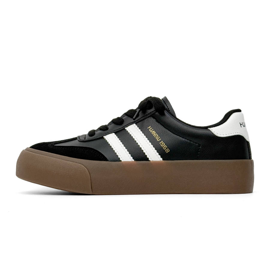 HUANQIU Thermal Slip Resistant Abrasion Resistant Lightweight Breathable Height Increasing Low top Skateboard Shoes