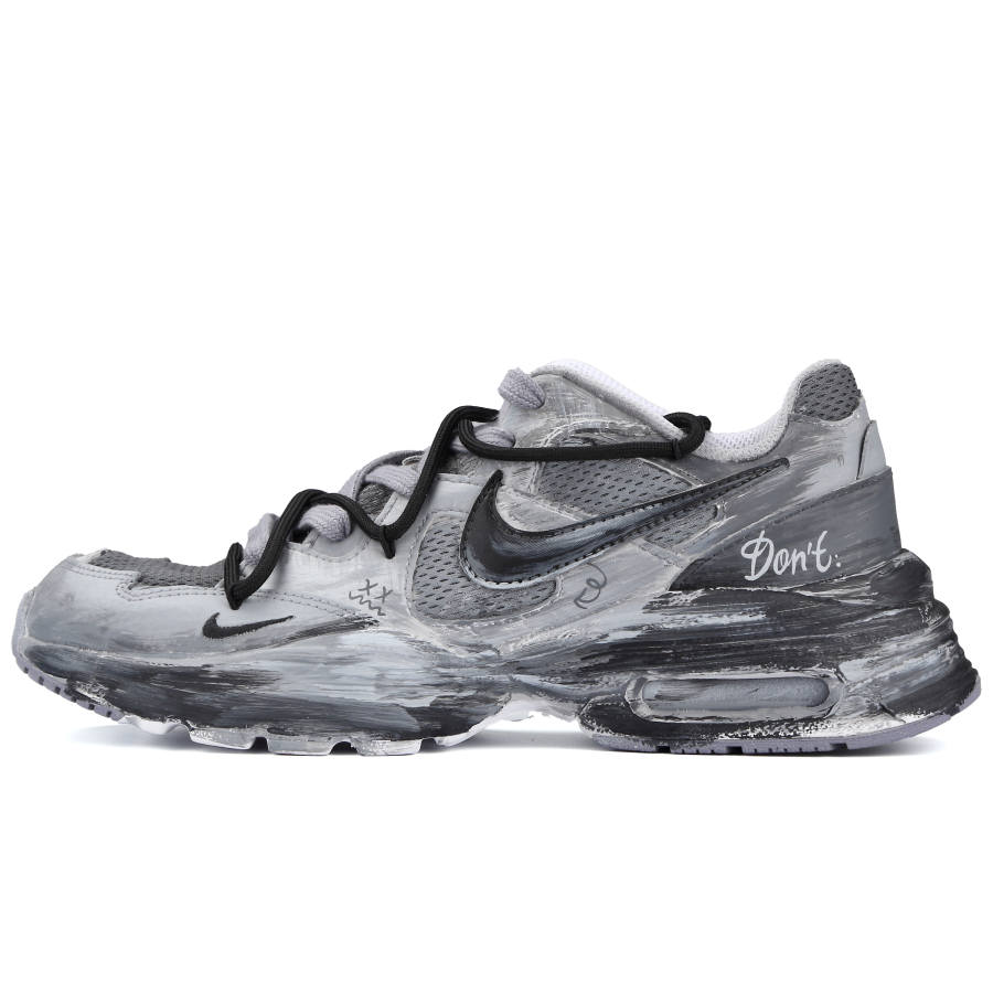 Nike Nike Air Max Fusion Slip Resistant Abrasion Resistant Low top Running Shoes Women's Black Gray