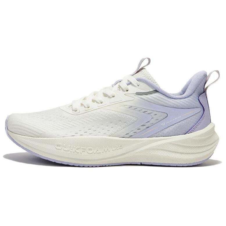 361° Abrasion Resistant Breathable Low top Casual Running Shoes Women's White Purple