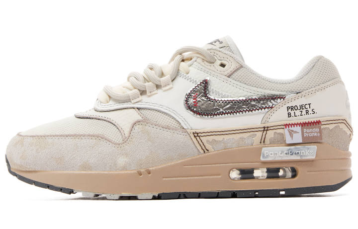Nike Nike Air Max 1 Abrasion Resistant Slip Resistant Abrasion Resistant Slip Resistant Low top Running Shoes Men's Ecru