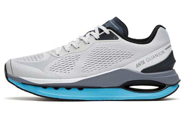 Anta Star Halo Elite Champion Cushioning Slip Resistant Low top Running Shoes Men's Gray Blue