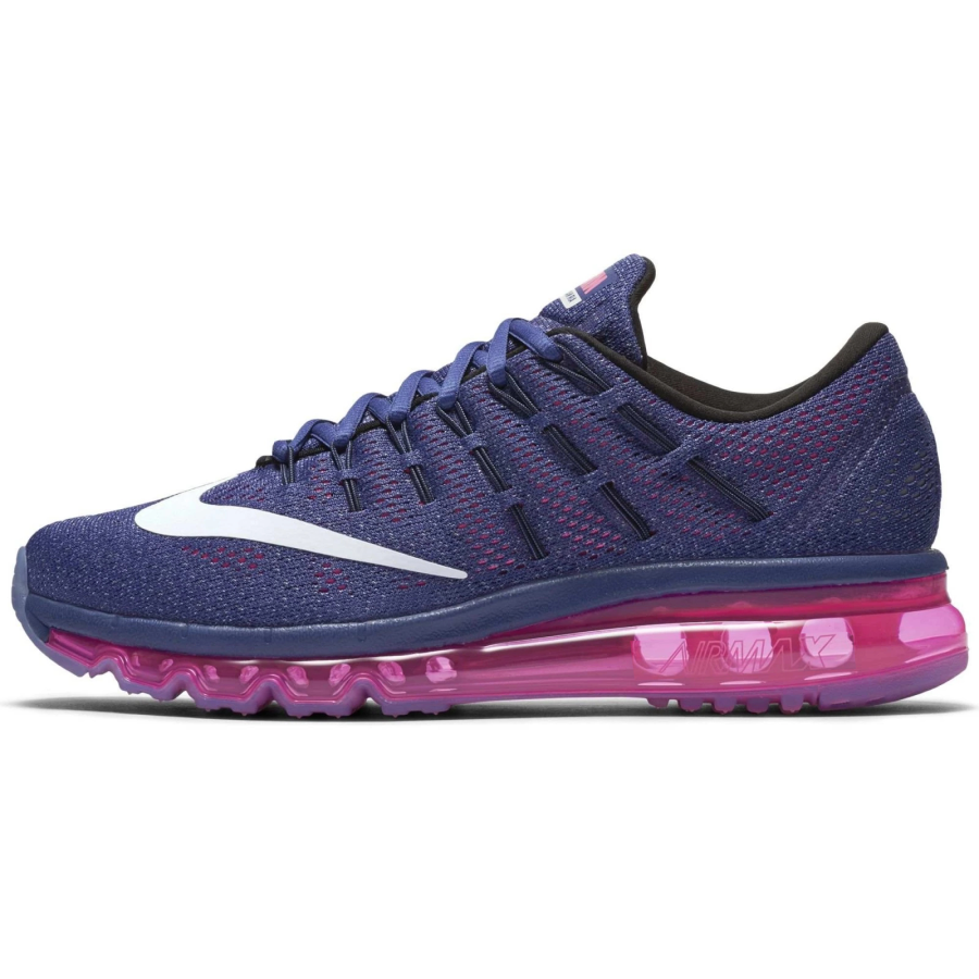 Nike Nike Air Max 2016 Comfortable Abrasion Resistant Low top Casual Running Shoes Women's Blue Purple