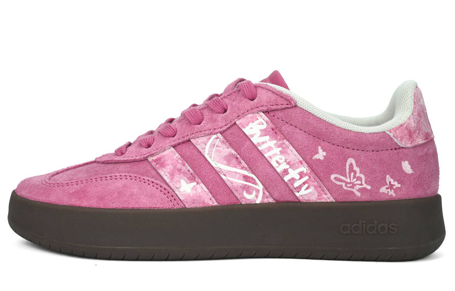 Adidas Adidas BARREDA Butterfly Dancing Dreamy Abrasion Resistant Low top German Army Trainers Unisex Pink