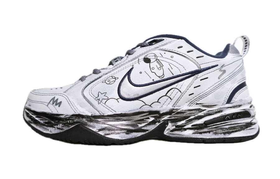 Nike Nike Air Monarch 4 Textile, Synthetic Leather Slip Resistant, Abrasion Resistant, Breathable, Lightweight Low top