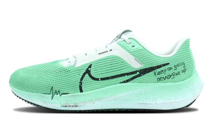 Nike Nike Air Zoom Pegasus 40 Slip Resistant Abrasion Resistant Low top Running Shoes Men's Green