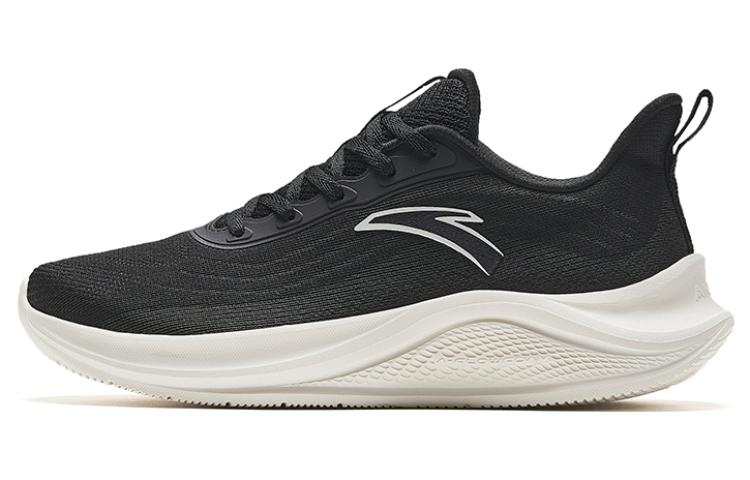 Anta Slip Resistant Abrasion Resistant Slip Resistant Abrasion Resistant Low top Running Shoes Women's Black Gray