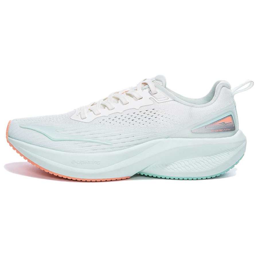 Erke Slip Resistant Abrasion Resistant Low top Casual Running Shoes Women's White Green