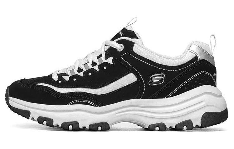 Skechers I Conik Panda Shoes Lightweight Height Increasing Chunky Sneakers Women's Black White