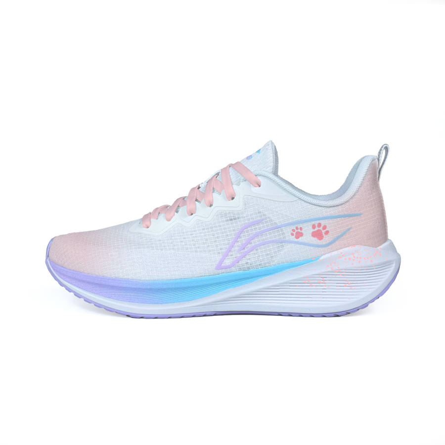 Li-Ning Li Ning Wuyue Abrasion Resistant Cushioning Low top Casual Running Shoes Women's White