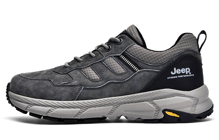 Jeep Pigskin Low top Outdoor Shoes Men's Gray