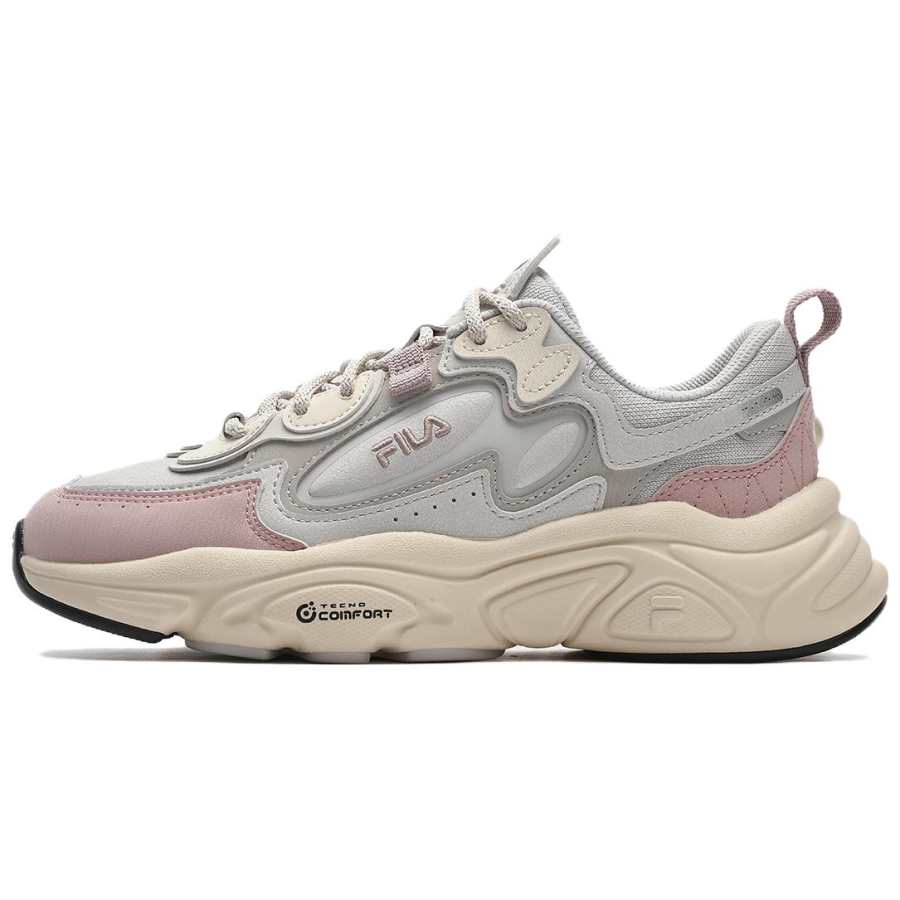 FILA MARS 1S+ Low top Casual Trail Running City Commuting Running Shoes Women's Gray Pink Purple