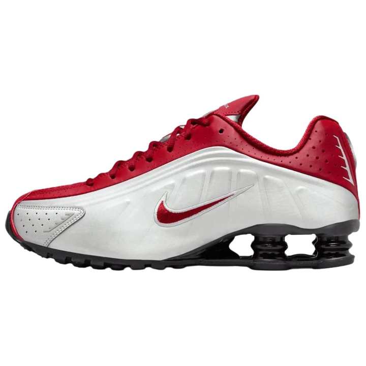 Nike Nike Shox R4 Running Shoes Men's Silver Red