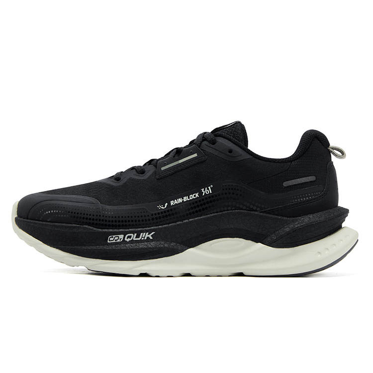 361° Fiery 5 Cushioning Abrasion Resistant Low top Casual Running Shoes Men's Black Gray