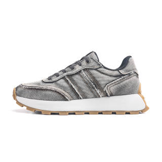KVIV Height Increasing Abrasion Resistant Lightweight Breathable Slip Resistant Low top Running Shoes Unisex Gray
