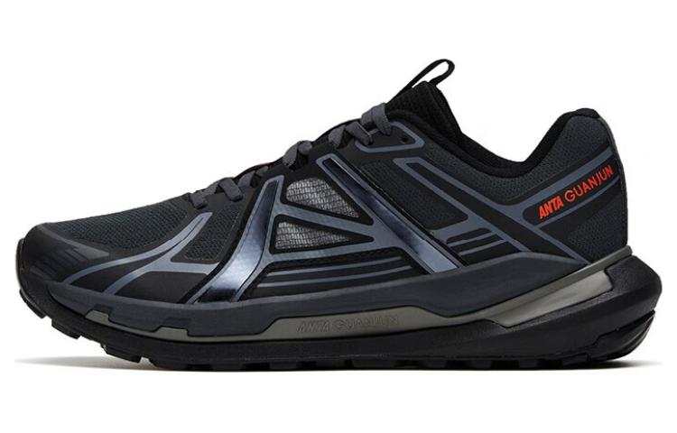 Anta Slip Resistant Abrasion Resistant Slip Resistant Abrasion Resistant Low top Running Shoes Men's Black
