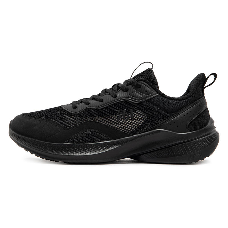 361° Mesh Slip Resistant And Breathable Slip Resistant And Breathable Low top Casual Training Running Shoes Men's Black