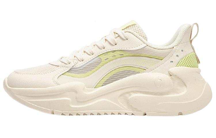 361° Yunshu Slip Resistant Slip Resistant Low top Chunky Sneakers Women's Beige Green