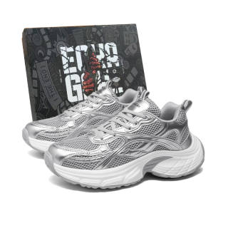 EOKAGAH Abrasion Resistant Lightweight Height Increasing Low top Chunky Sneakers Unisex