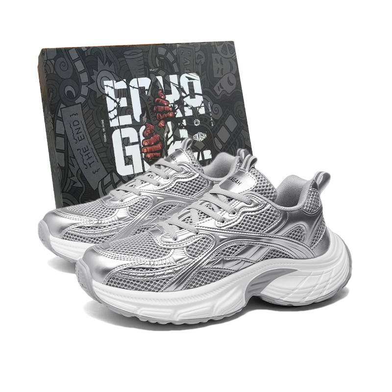 EOKAGAH Abrasion Resistant Lightweight Height Increasing Low top Chunky Sneakers Unisex