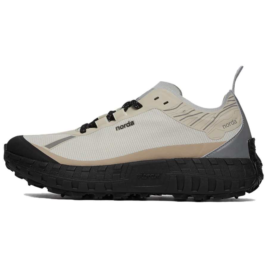 NORDA 001 Cushioning, Wear Resistant Low top Trail Running Long Distance Running Shoes Men's White Gray Orange