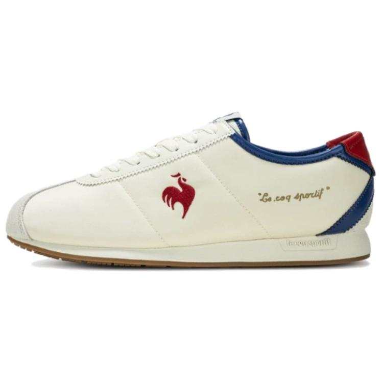 Le Coq Sportif Slip Resistant Low top Running Shoes Unisex Beige Blue Red