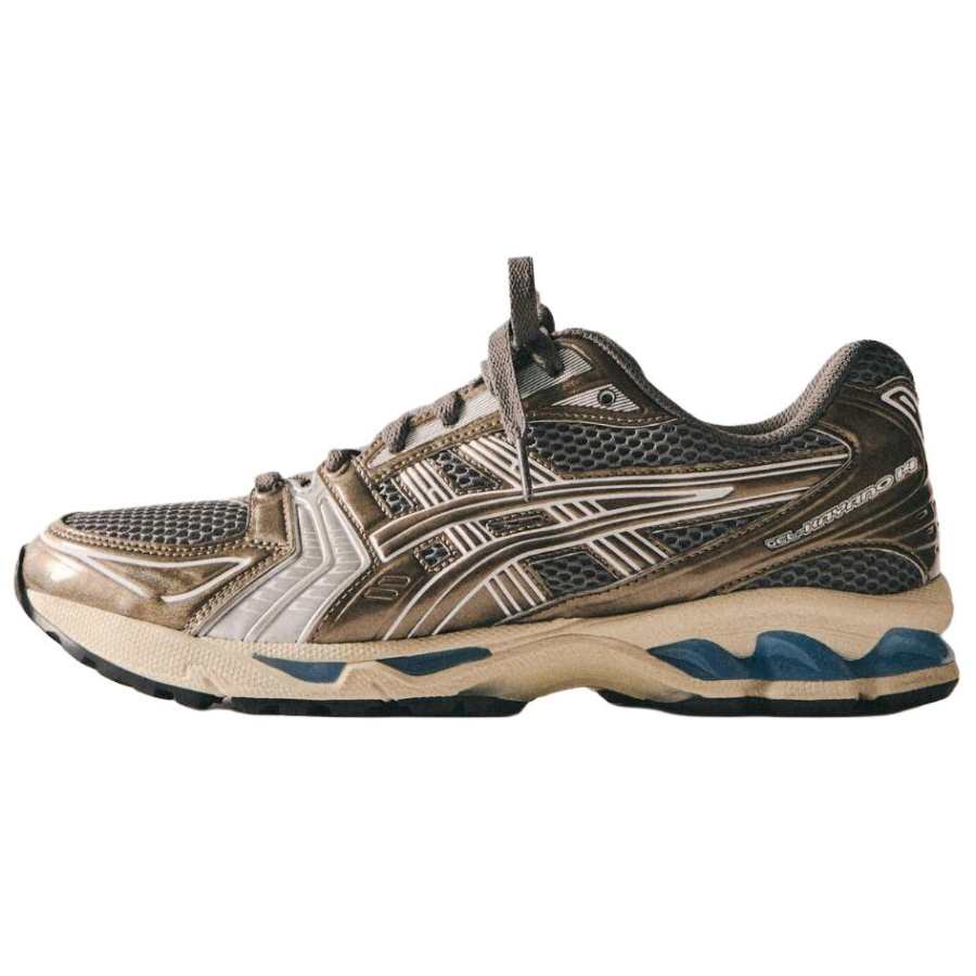 ASICS KITH x ASICS Gel Kayano 14 Running Shoes Unisex Gothic Gold Black