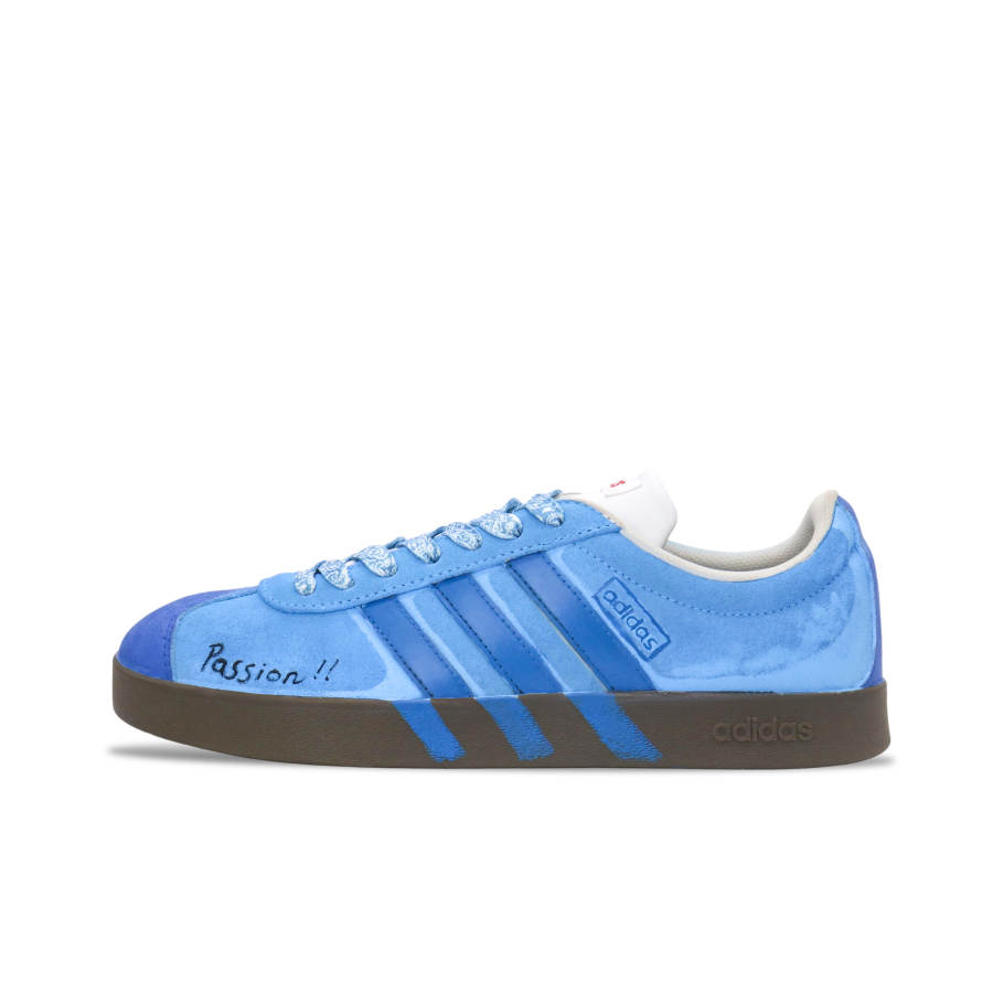 Adidas Adidas VL COURT 2.0 Abrasion Resistant Abrasion Resistant Low top Skateboard Shoes Unisex Blue