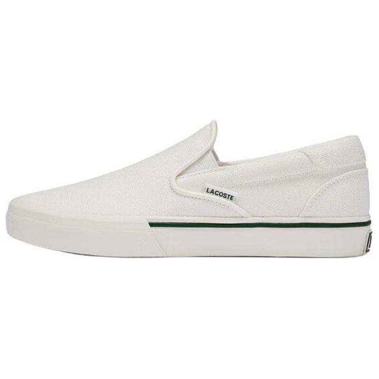 LACOSTE Fabric Casual Shoes Women's Ecru