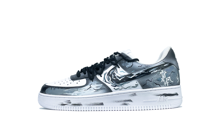 Nike Nike Air Force 1 Joyful Mountain, Thunder Smash Abrasion Resistant Low top Skateboard Shoes Men's Blue Black