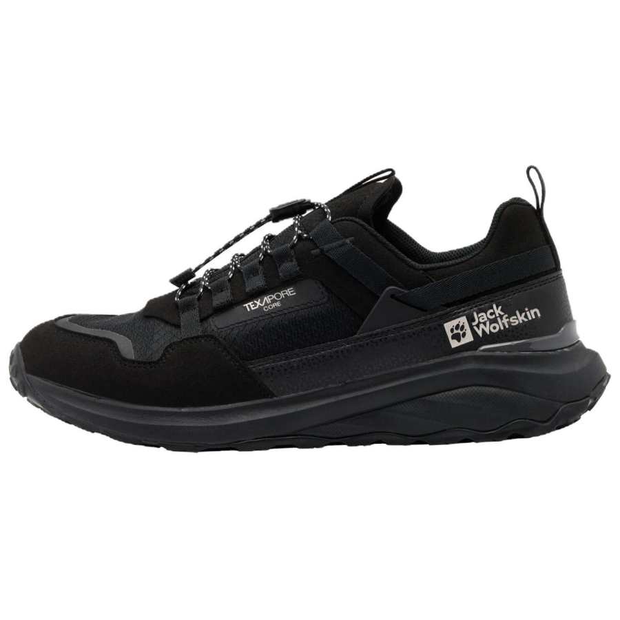 Jack Wolfskin Abrasion Resistant Waterproof Wear resistant And Waterproof Low top Outdoor Shoes Men's Black