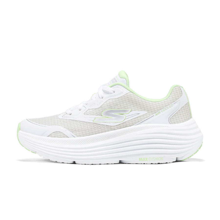 Skechers Sport Breathable Support Rebound Low top Casual Running Shoes Women's White Green
