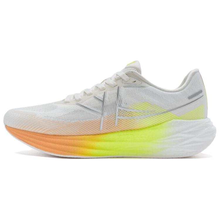 XTEP Xuan Speed 5.0 Slip Resistant Low top Running Shoes Women's White Yellow Orange