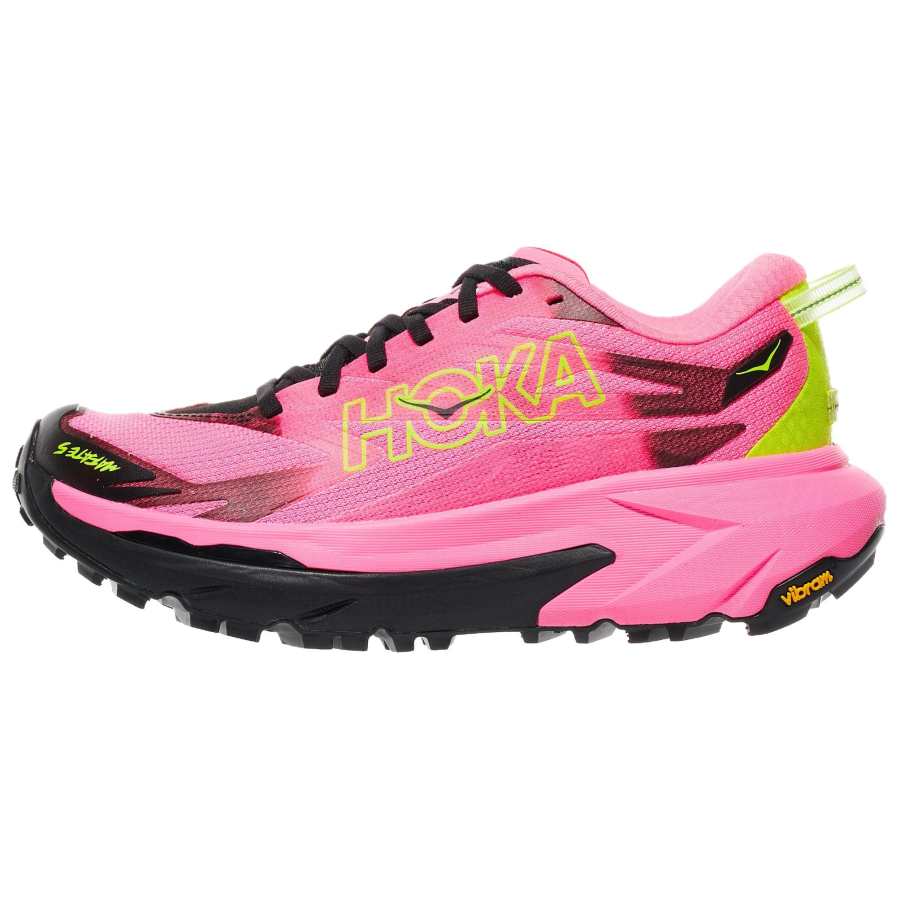 HOKA ONE ONE Mafate 5 Breathable Low top Trail Running Shoes Women's Black Pink