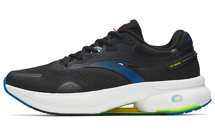 Anta C100 Textile, TPU Cushioning Slip Resistant Abrasion Resistant Breathable Lightweight Low top Running Shoes Men's