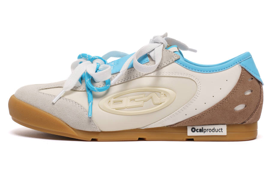 Ocai Lightweight Abrasion Resistant Low top Skateboard Shoes Women's Cheese White