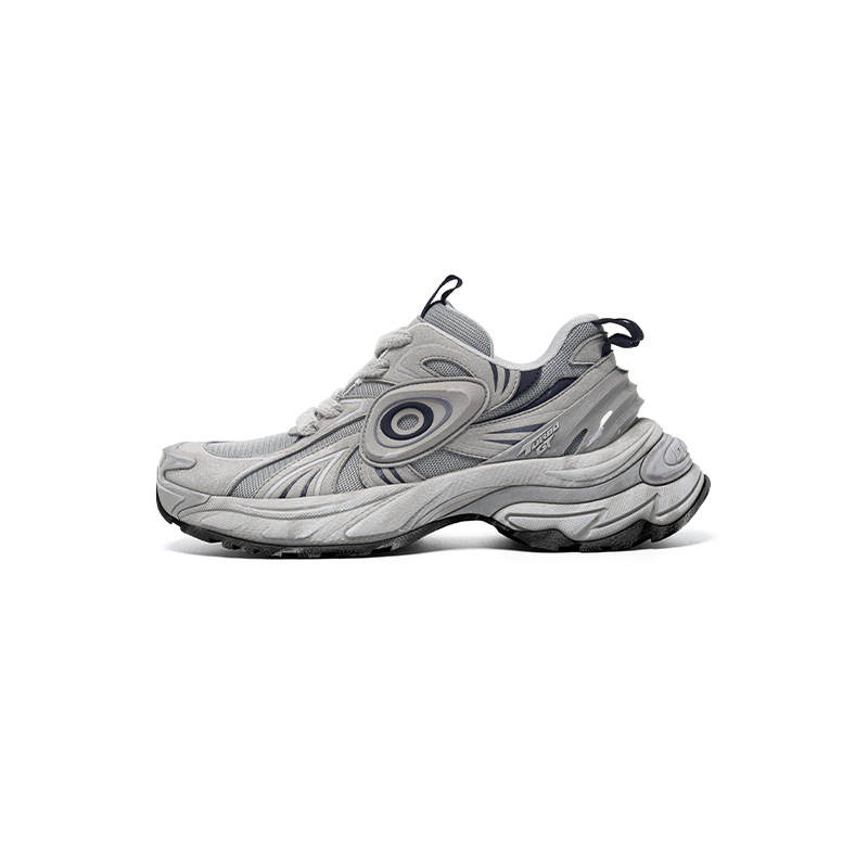 OLD ORDER Turbo GT Abrasion Resistant Support Height Increasing Low top Chunky Sneakers Unisex Gray