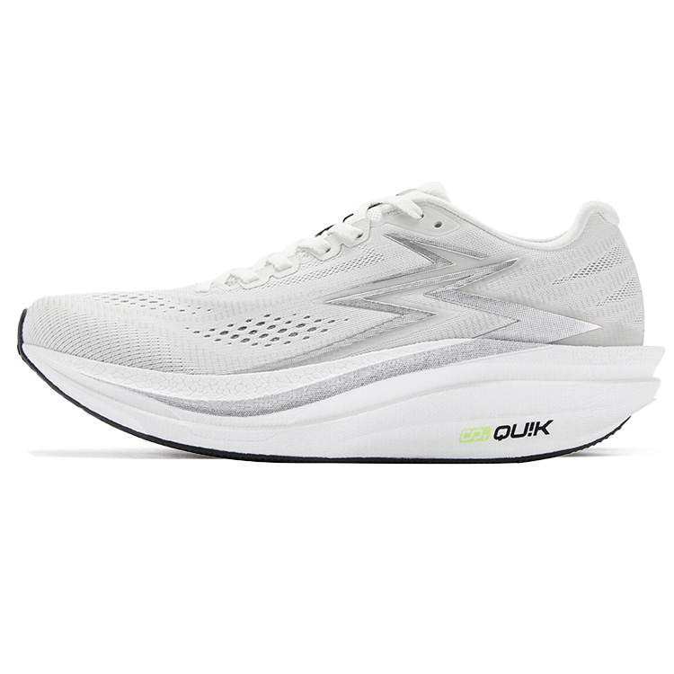 361° Flame 4.5 MIX Low top Carbon Plate Training For Track And Field Competition Running Shoes Unisex Silver White