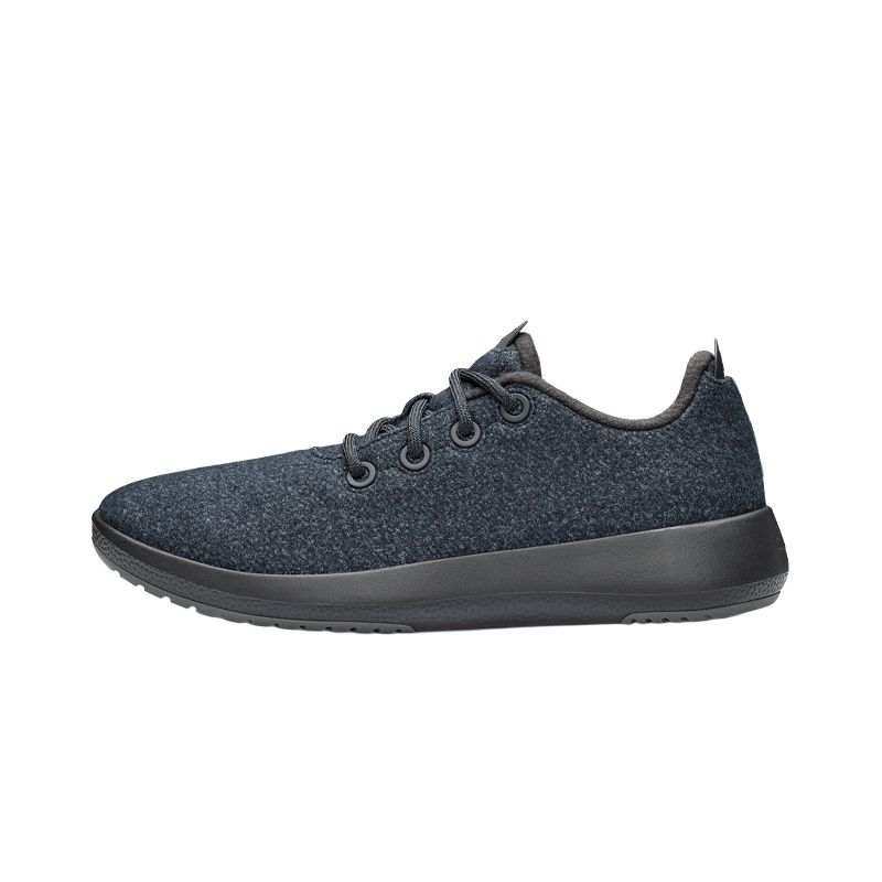 Allbirds Wool Runner Mizzles Cushioning Low top Running Shoes Women's Natural Black