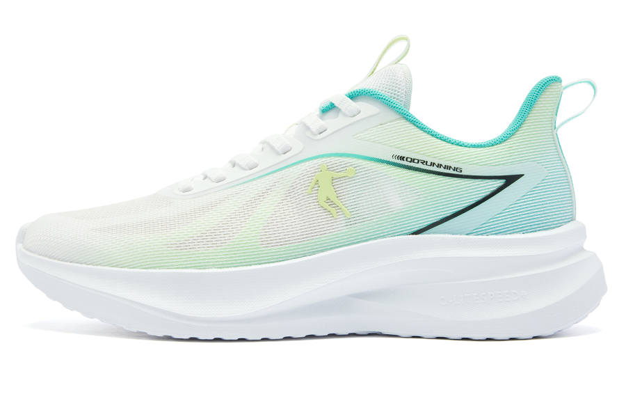 QIAODAN Breeze 3 Mesh Low top Casual Training Running Shoes Men's White Green