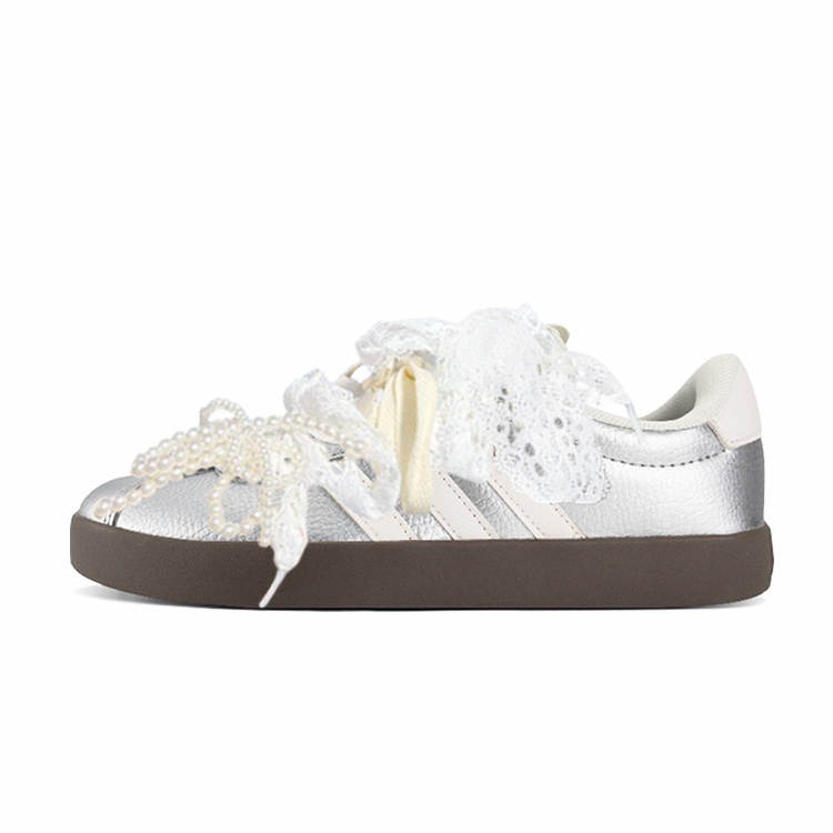 Adidas Adidas VL COURT 3.0 Low top Skateboard Shoes Unisex Silver