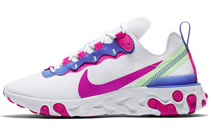 Nike Nike React Element 55 White Fire Pink Women's
