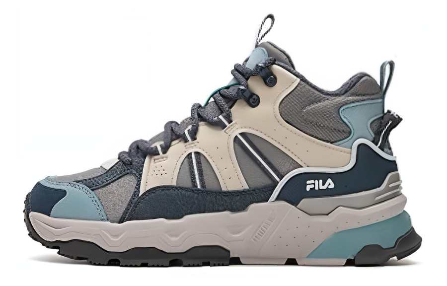 FILA Trek 1S High Top Sneakers 'Grey Blue' Women's