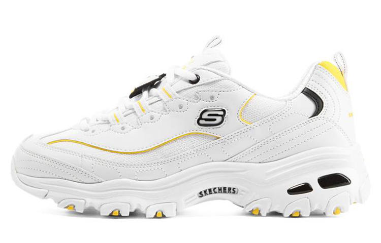 Skechers D'Lites 1.0 'White Yellow' Women's