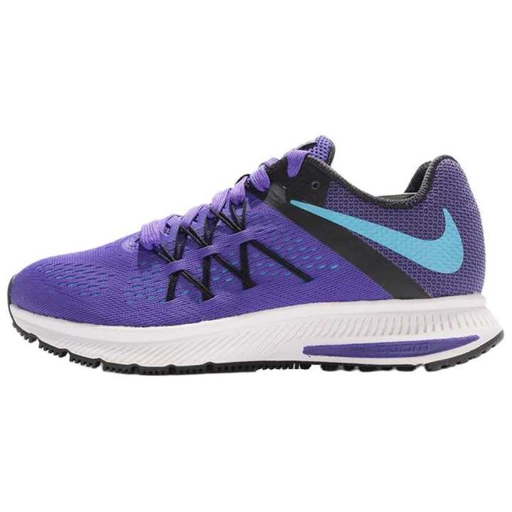 Nike Nike Zoom Winflo 3 Abrasion Resistant Lightweight Low top Running Shoes Women's Purple