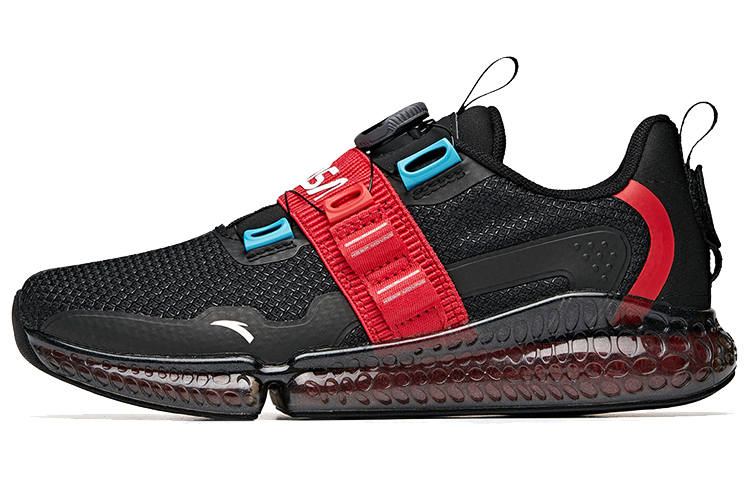 Anta Running Collection Full Length Air Cushion Low top Running Shoes Women's Black Red