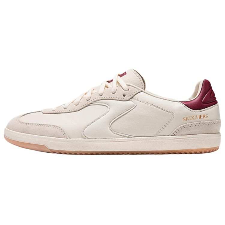 Skechers Court Classics Skateboard Shoes Men's Beige Red