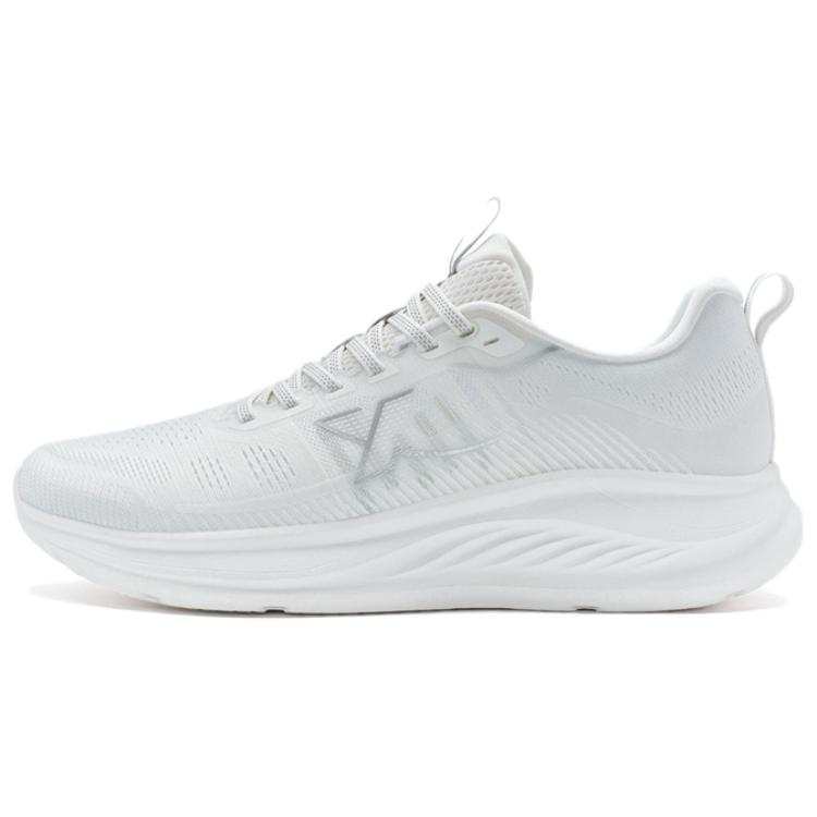 XTEP XTEP Abrasion Resistant Low top Running Shoes Men's White Silver