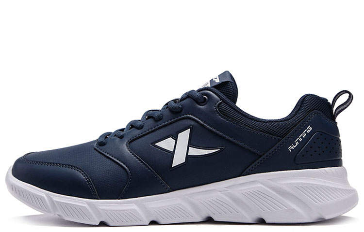 XTEP Wear resistant And Waterproof Low top Running Shoes Men's Dark Blue