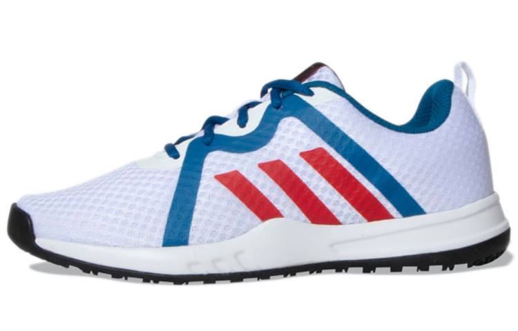 Adidas Adidas Whirlz Fabric Wear resistant, Non slip And Breathable Low top Running Shoes Men's White Blue